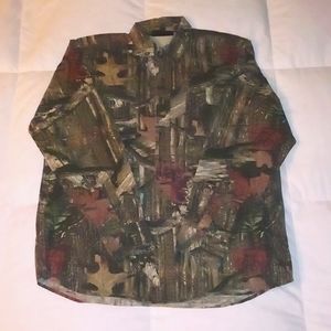 Mossy oak long sleeve button up